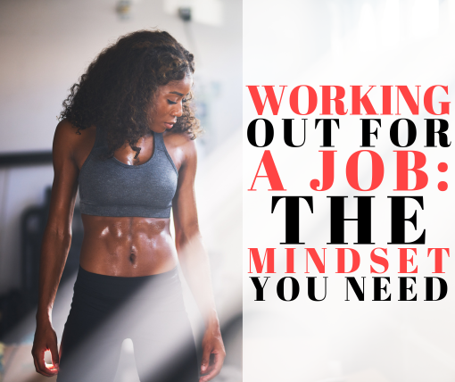 Woan training with intensity — working out for a job mindset