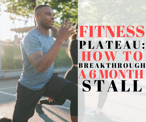 man breaking through fitness plateau with strength training